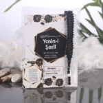 Altıgen Model Siyah Renkli Ambalaj İçerisinde Yasin Kitabı, Magnet ve Tesbih - Mevlüt Hediyelikleri