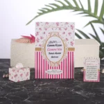 Çizgi Model Pembe Renkli Yasin Kitabı, Lokum Kutusu ve Magnet - Mevlüt Hediyelikleri