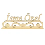İsme Özel Gold Pleksi Masa İsimliği